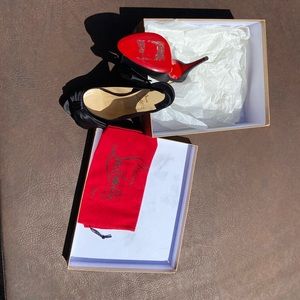 Christian Louboutin Vendome sling NODO 120 crepe